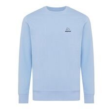 Iqoniq Etosha lightweight recycled cotton crew neck, sky blue