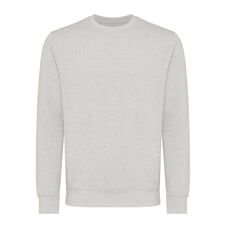 Iqoniq Etosha lightweight recycled cotton crew neck, light heather grey