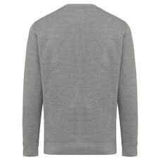 Iqoniq Etosha lightweight recycled cotton crew neck, light heather anthracite