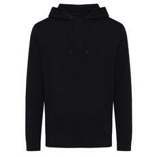 Iqoniq Rila lightweight recycled cotton hoodie, black