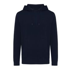 Iqoniq Rila lightweight recycled cotton hoodie, navy
