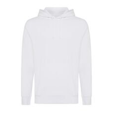 Iqoniq Rila lightweight recycled cotton hoodie, white