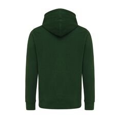 Iqoniq Rila lightweight recycled cotton hoodie, forest green
