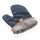 Deluxe canvas oven mitt, blue