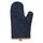 Deluxe canvas oven mitt, blue