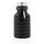 Leakproof collapsible silicon bottle with lid, black