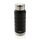 Swiss Peak Elite copper vacuum bottle with handle, black