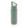 Leakproof vacuum on-the-go bottle with handle, green