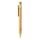 Bamboo pen with wheatstraw clip, green