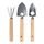 3 pcs Wooden garden set, green