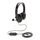 Over ear wired work headset, black