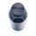 Leakproof water bottle with metallic lid, blue
