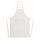 Impact AWARE™ Recycled cotton apron 180, natural