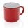 Vintage ceramic mug, red