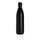 Solid color vacuum stainless steel bottle 1L, black