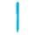 X9 solid pen with silicon grip, blue