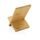 FSC® bamboo phone stand in FSC® kraft box, brown