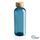 GRS RPET bottle with FSC bamboo lid, blue