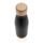 Vacuum stainless steel bottle with bamboo lid and bottom, bl