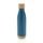 Vacuum stainless steel bottle with bamboo lid and bottom, bl