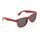 GRS recycled PP plastic sunglasses, red