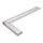 Ruler with level, silver