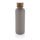 Wood RCS certified recycled stainless steel vacuum bottle, grey