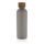 Wood RCS certified recycled stainless steel vacuum bottle, grey