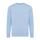 Iqoniq Etosha lightweight recycled cotton crew neck, sky blue