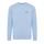 Iqoniq Etosha lightweight recycled cotton crew neck, sky blue