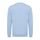 Iqoniq Etosha lightweight recycled cotton crew neck, sky blue