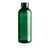 Leakproof water bottle with metallic lid, green
