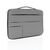 Smooth PU 15.6&quot;laptop sleeve with handle, grey