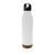Cork leakproof vacuum flask, white