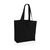 Impact AWARE™ recycled canvas shopper w/pocket 240gsm undyed, black