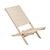 Foldable wooden beach chair