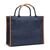 VINGA Bosler RCS recycled canvas office tote, navy
