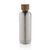Wood RCS certified recycled stainless steel vacuum bottle, silver