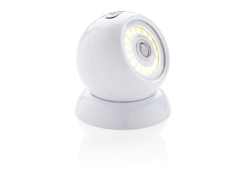 Balta COB 360 lemputė su judesio jutikliu