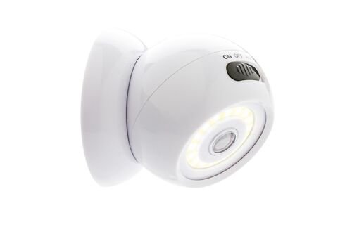 Balta COB 360 lemputė su judesio jutikliu