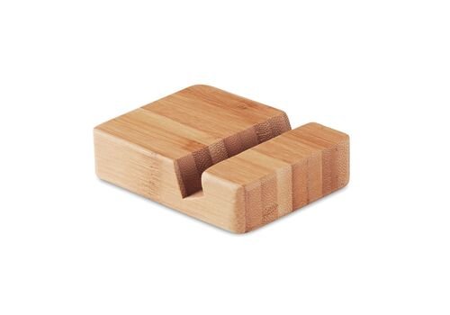 Bambukinis išmaniojo telefono stovas