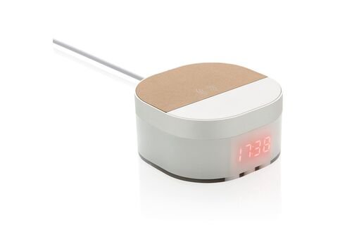 Aria belaidis įkroviklis, skaitmeninis laikrodis 5W