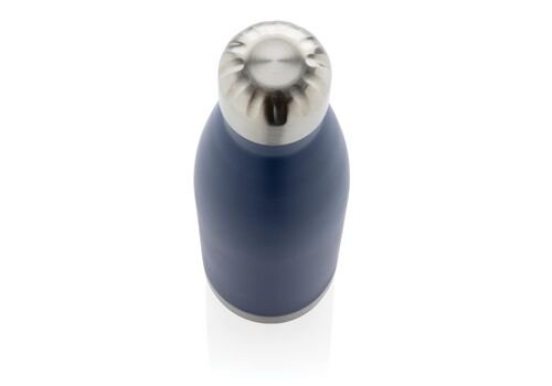 Vacuum insulated stainless steel bottle, blue