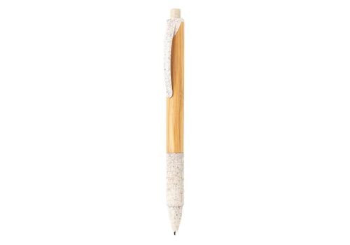 Bamboo &amp; wheatstraw pen, white
