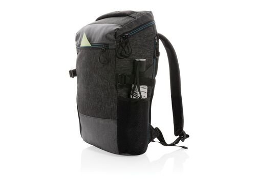 900D easy access 15.6" laptop backpack PVC free, black