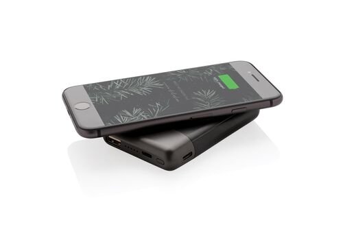 Ultimate 5.000 mAh Wireless Charging Powerbank, black