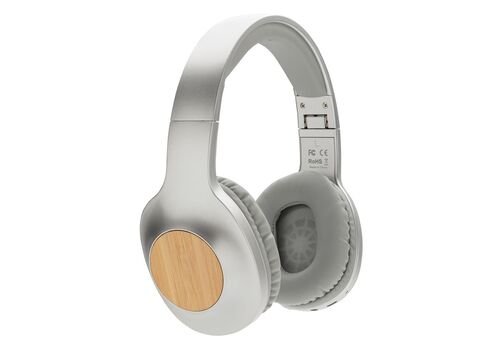 Dakota bamboo wireless headphone, grey