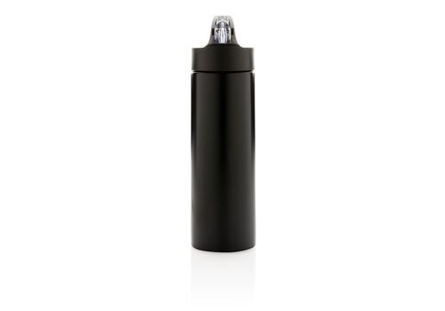 Sport bottle with straw, black