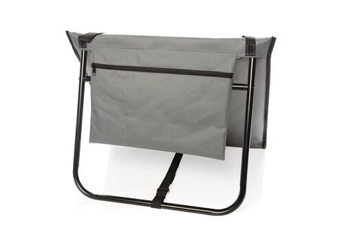 Foldable beach lounge chair, grey