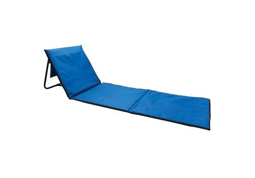Foldable beach lounge chair, blue